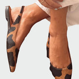 Leonora – Elegantní Slingback s Špičatou Špičkou a Zvířecím Vzorem