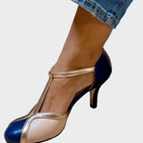 Adéla – Retro Lodičky s T Páskem