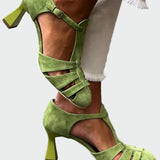 Adéla – Blockové Podpatky s Pásky