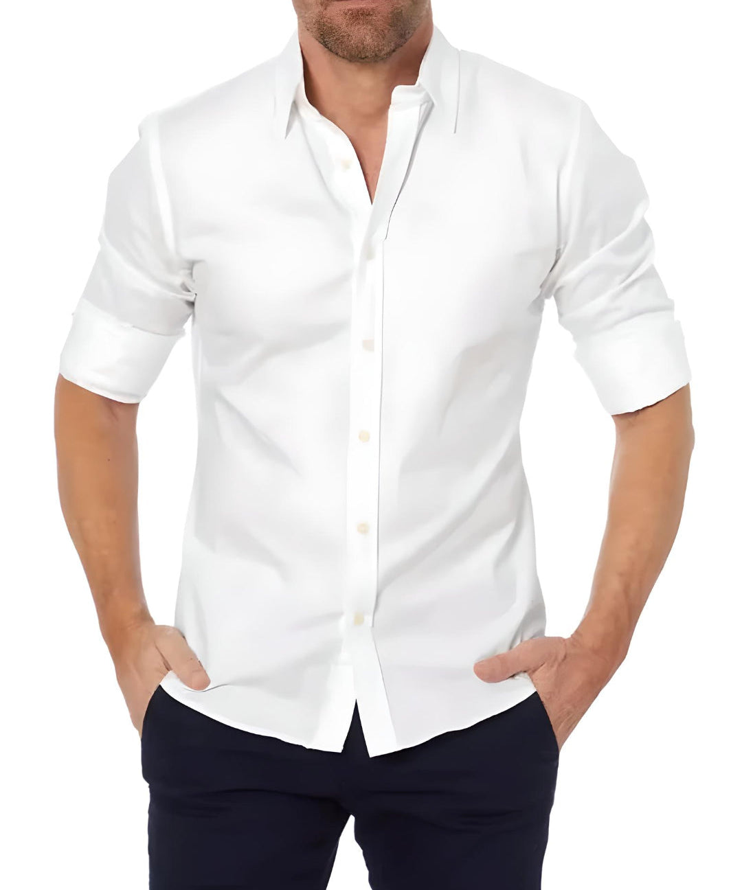 Martin – Pánská Košile s Zipem bez Záhybů