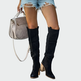 Anna – Kožené Ortopedické Boty Až Po Kolena