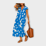 Adéla – Dlouhé Šaty s Uměleckým Vzorem