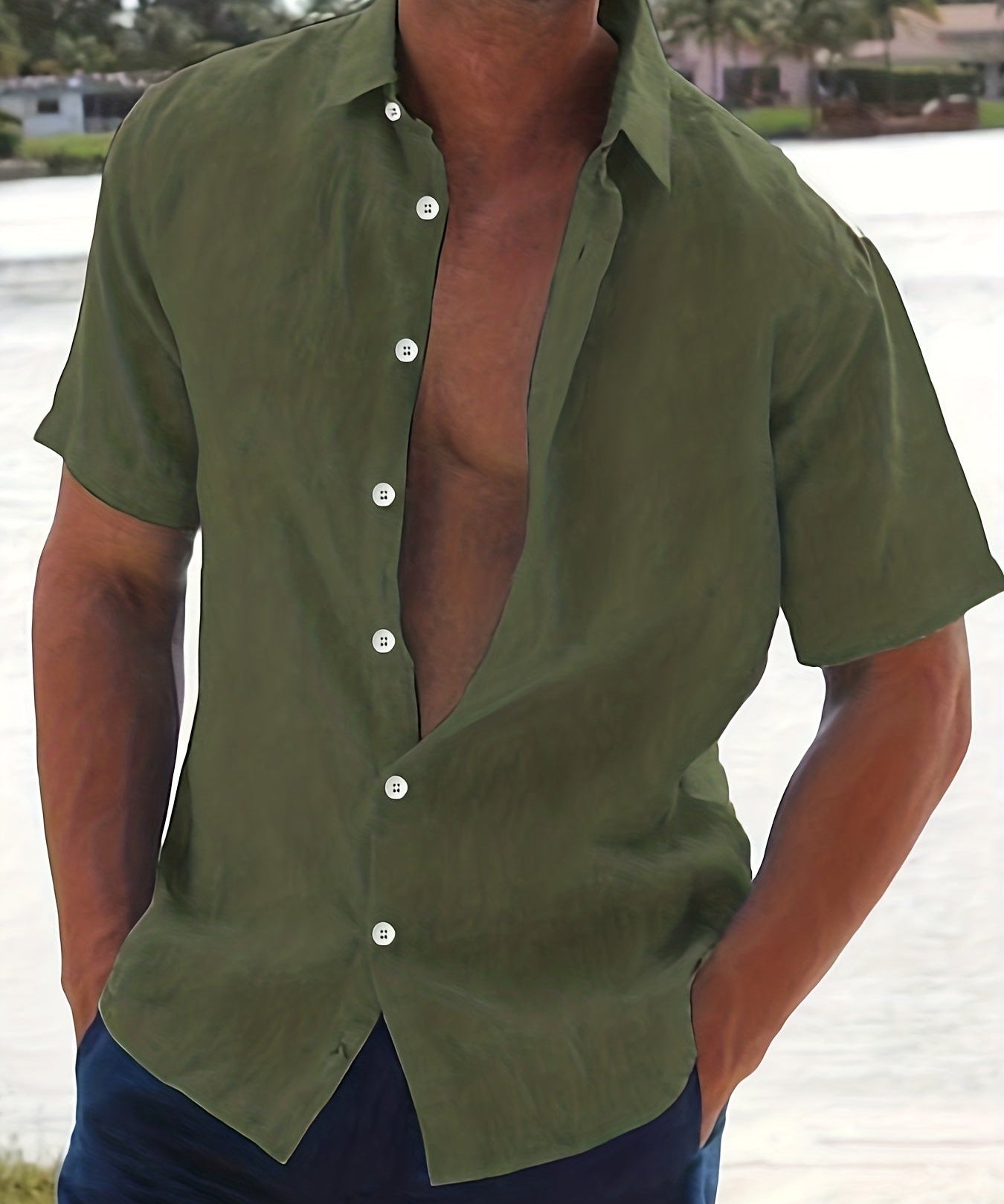 Tomáš – Krátký Rukáv Košile pro Muže