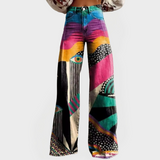 Adéla – Barevné Džíny s Geometrickým Vzorem