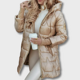 Adéla – Elegantní Zimní Kabát s Kapucí