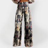 Adéla – Stylové Džíny s Širokými Nohavicemi a Pohodlným Střihem