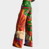 Veronika – Stylové Živé Džíny s Širokými Nohavicemi