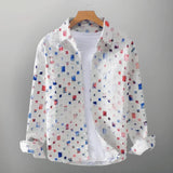 Tomáš – Mosaicová Košile s Límcem pro Muže