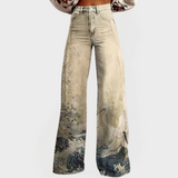 Adéla – Umělecké Džíny s Širokými Nohavicemi