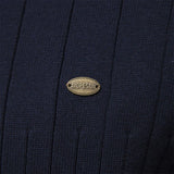 Lukáš – Pánský Pletený Svetr s Vysokým Límcem a Zipem