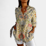 Adéla – Halenka s Knoflíky a Květinovým Vzorem