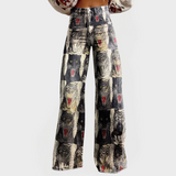 Adéla – Stylové Pohodlné Džíny s Širokými Nohavicemi