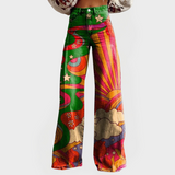 Veronika – Stylové Živé Džíny s Širokými Nohavicemi