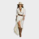 Adéla – Dlouhé Šaty s Bohémskou Elegancí