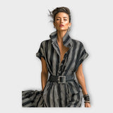 Adéla – Dlouhé Šaty s Minimalistickou a Rafinovanou Estetikou