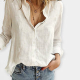 Adéla – Pohodlná Halenka z Lněného Materiálu