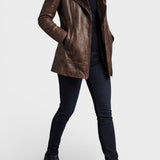 Victoria – Kožená Bunda S Beránkovou Podšívkou