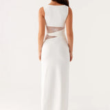 Lena – Maxi Šaty s Decentními Výřezy a Šněrováním