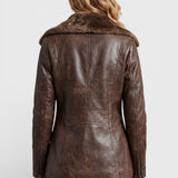 Victoria – Kožená Bunda S Beránkovou Podšívkou