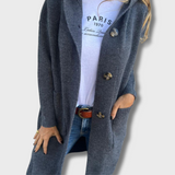 Olga – Elegantní Dlouhý Pletený Kardigan