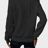 Amalie - Dámský svetr s kabelovým pletením na zip