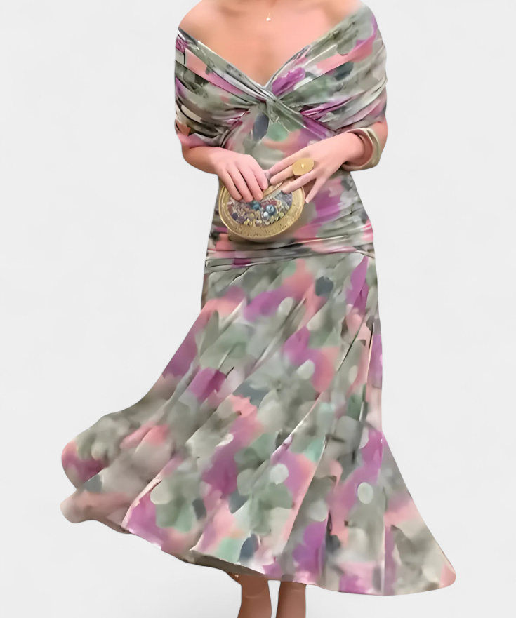 Amarra – Elegantní Dlouhé Šifonové Šaty S Drapováním