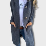 Olga – Elegantní Dlouhý Pletený Kardigan