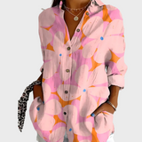 Adéla – Bavlněná Blůza s Květinovým Vzorem