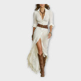 Adéla – Dlouhé Šaty s Bohémskou Elegancí