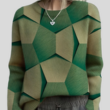 Lolit – Geometrický Pletený Svetr