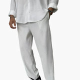 Tomáš – Pánské Relax Fit Plisované Kalhoty – Elegantní a Pohodlný Každodenní a Business Styl