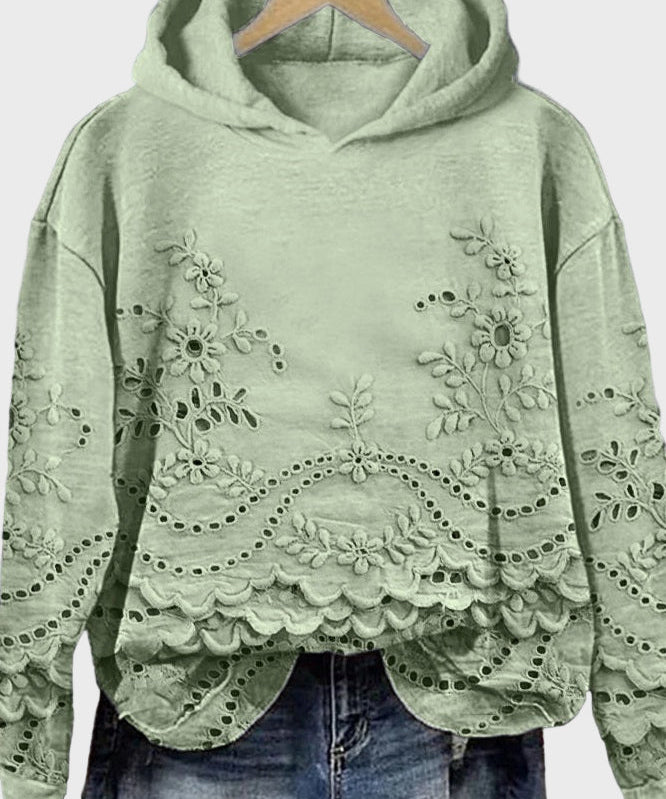 Adéla – Mikina s Kapucí z Krajky Zelené Louky