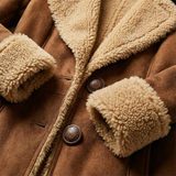 Isabella – Dlouhý Vintage Kabát S Umělou Kožešinou