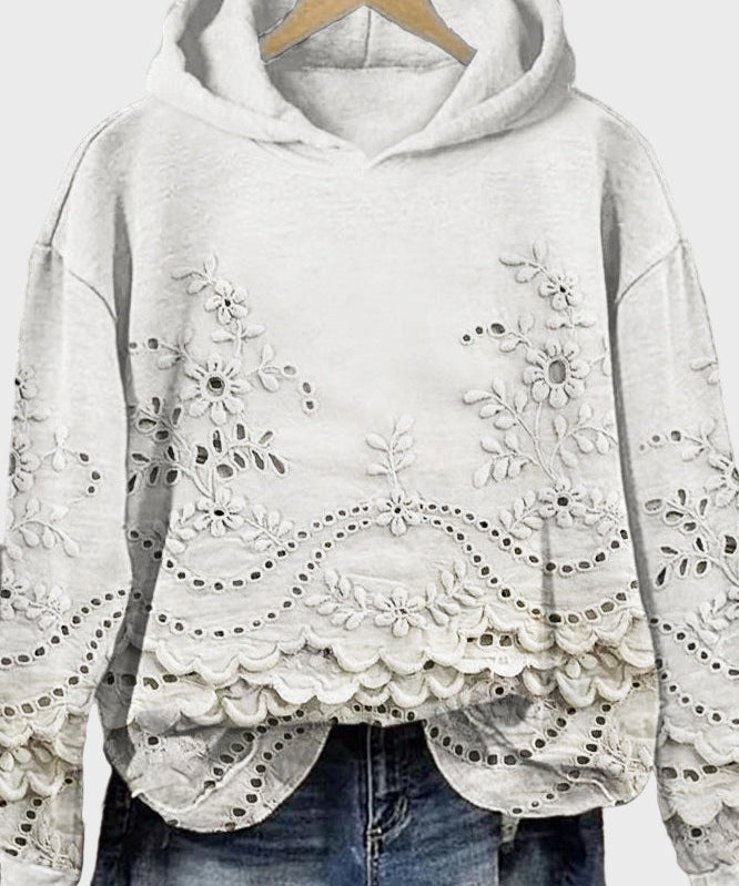 Adéla – Mikina s Kapucí z Krajky Zelené Louky