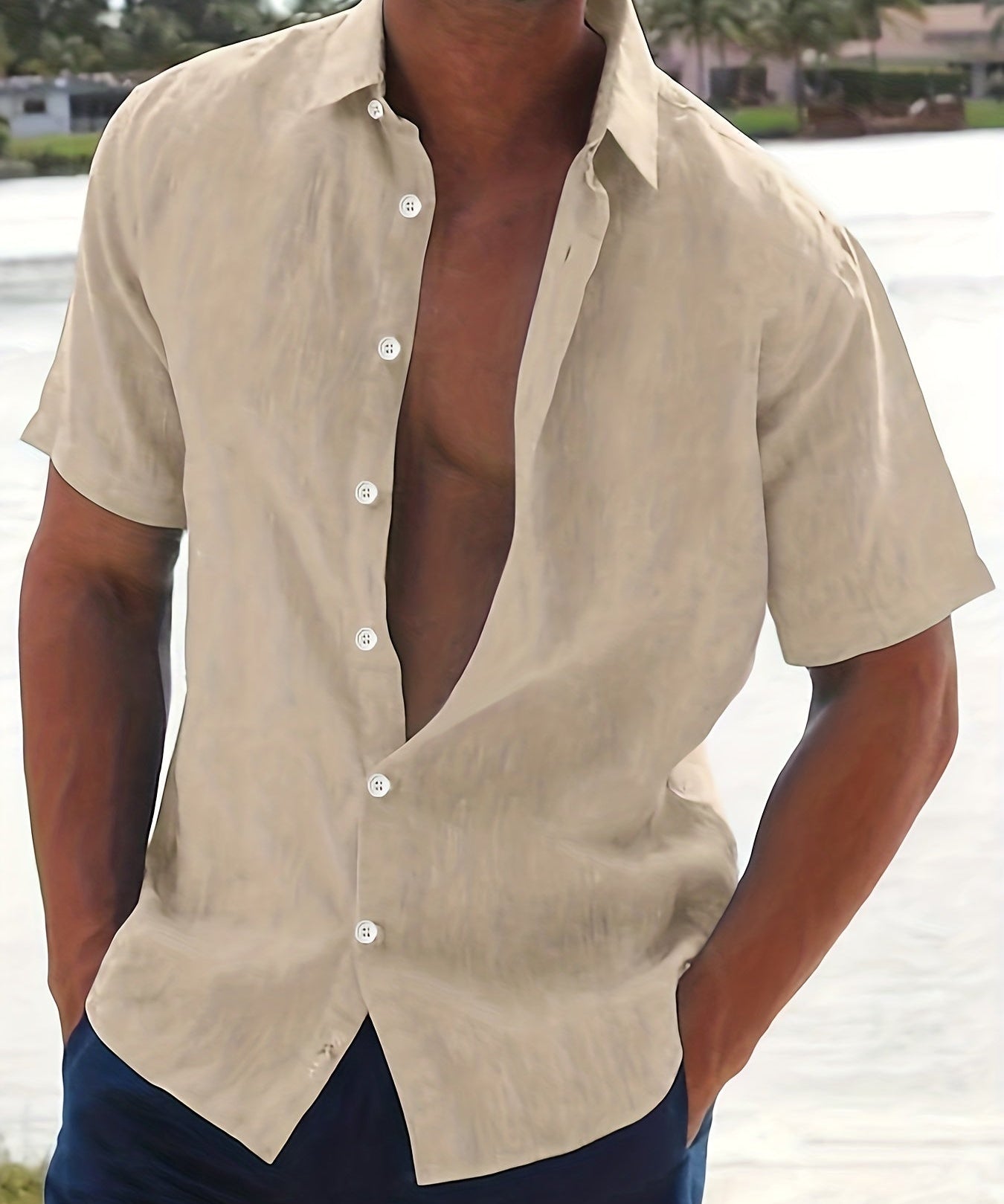 Tomáš – Krátký Rukáv Košile pro Muže