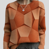 Lolit – Geometrický Pletený Svetr