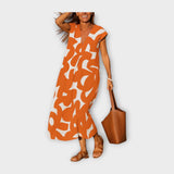 Adéla – Dlouhé Šaty s Uměleckým Vzorem