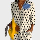 Adéla – Bavlněná Blůza s Květinovým Vzorem