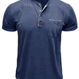 Tomáš – Měkké Základní Tričko s Kapsou na Prsou pro Muže