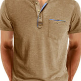 Tomáš – Měkké Základní Tričko s Kapsou na Prsou pro Muže