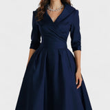 Lina – Saténové Midi Šaty