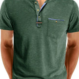 Tomáš – Měkké Základní Tričko s Kapsou na Prsou pro Muže