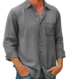 Tomáš – Pánská Volnočasová Košile s Dlouhým Rukávem