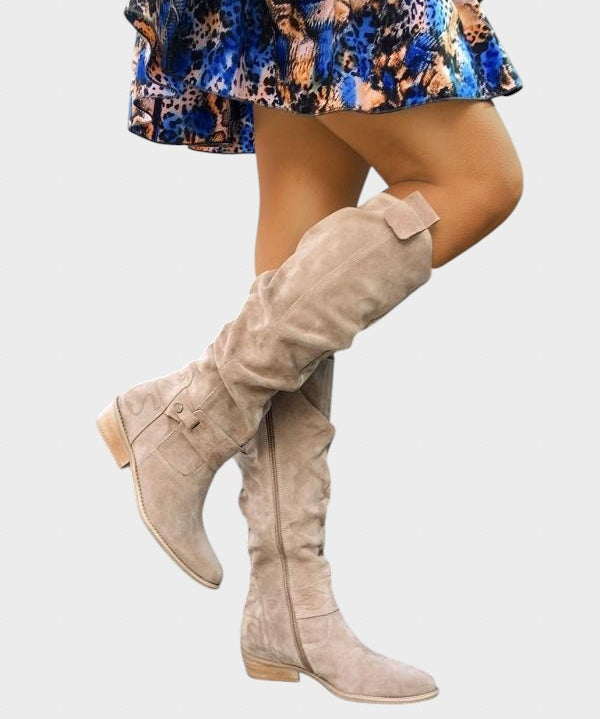 Lina – Elegantní Pohodlné Teplé Kožené Boty pro Ženy