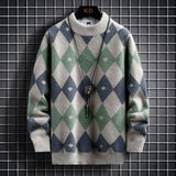 Tomáš – Pánský Svetr s Diamantovým Vzorem