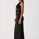 Lena – Maxi Šaty s Decentními Výřezy a Šněrováním