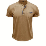 Tomáš – Měkké Základní Tričko s Kapsou na Prsou pro Muže