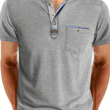 Tomáš – Měkké Základní Tričko s Kapsou na Prsou pro Muže