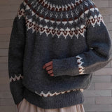 Tomáš – Vintage Kulatý Svetr pro Muže