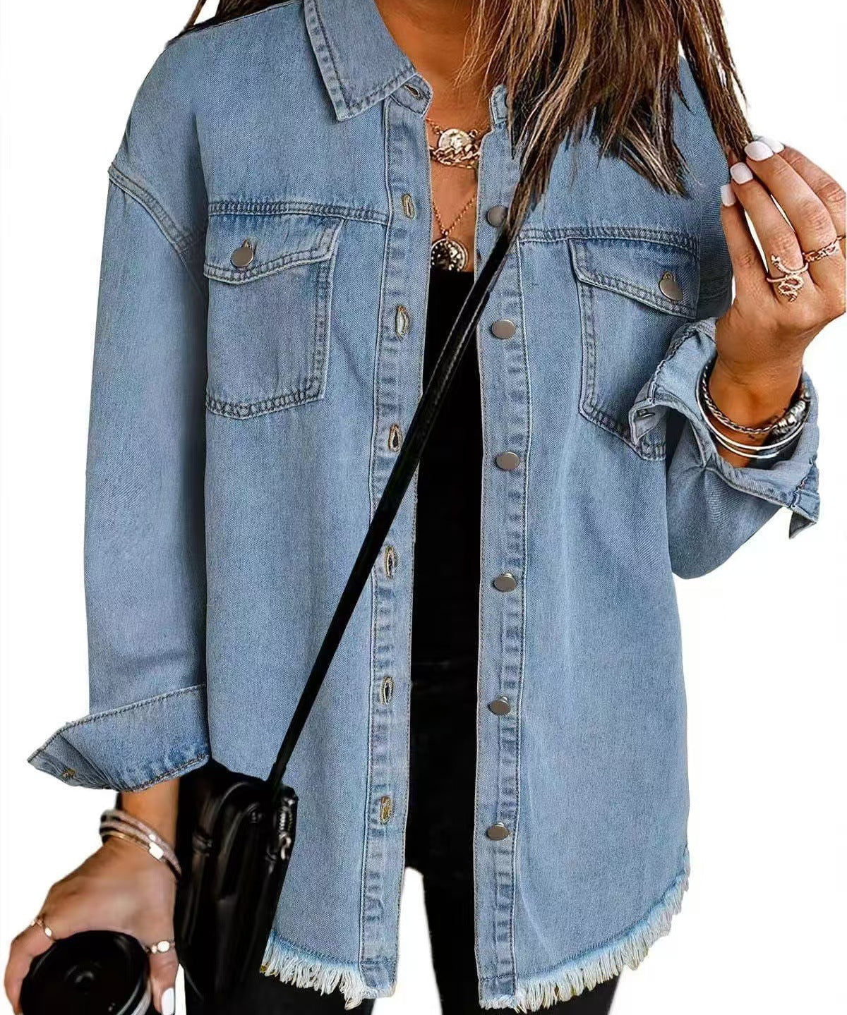 Karolína – Klasická Každodenní Džínová Bunda